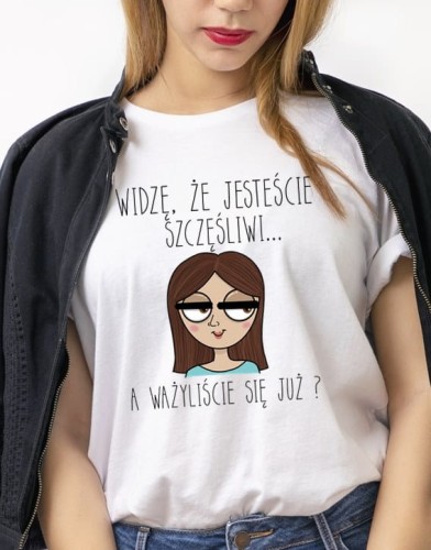 śmieszna świąteczna damska koszulka na prezent
