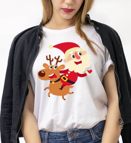 DAMSKA ŚWIĄTECZNA KOSZULKA Z MIKOŁAJEM.jpg