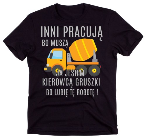 koszulka dla kierowcy gruszki, da kierowcy betonomieszarki
