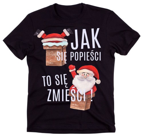 śmieszna męska koszulka na święta