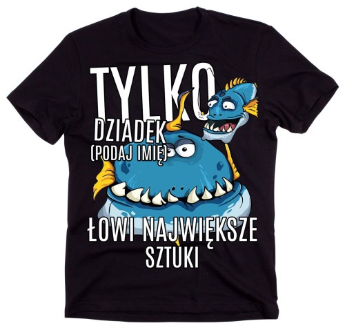 koszulka DLA DZIADKA zapalonego dziadka wędkarza