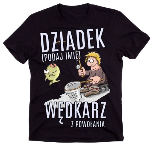 koszulka dla dziadka wędkarza