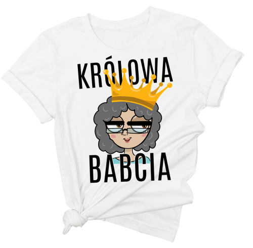 koszulka dla babci królowa babcia z koroną