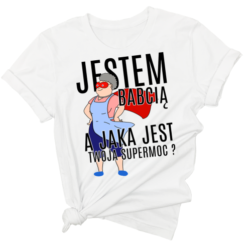 KOSZULKA DLA BABCI JESTEM BABCIĄ.png