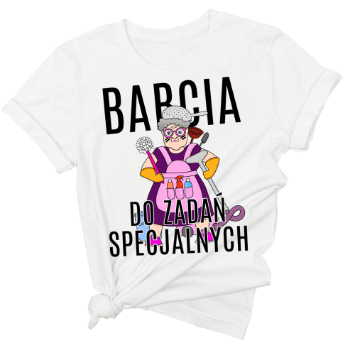 koszulka dla babci babcia do zadań specjalnych
