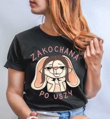 koszulka na prezent dla dziewczyny zakochana po uszy