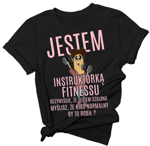 koszulka dla instruktorki fitnessu