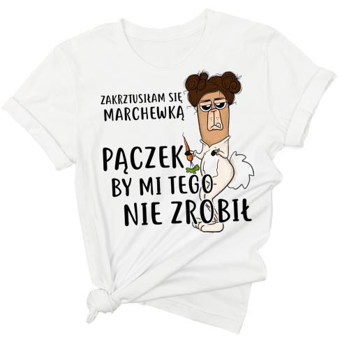 śmieszna koszulka zakrztusiłam się marchewką z brązową.png