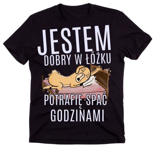 koszulka dla chłopaka, męża na prezent jestem dobry w łóżku