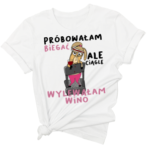 koszulka dla blondynki próbowałam biegać 