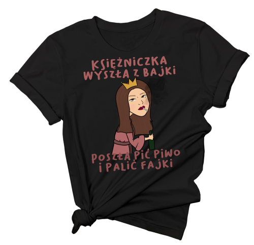 koszulka dla koleżanki ksieżniczka z btunetką.png