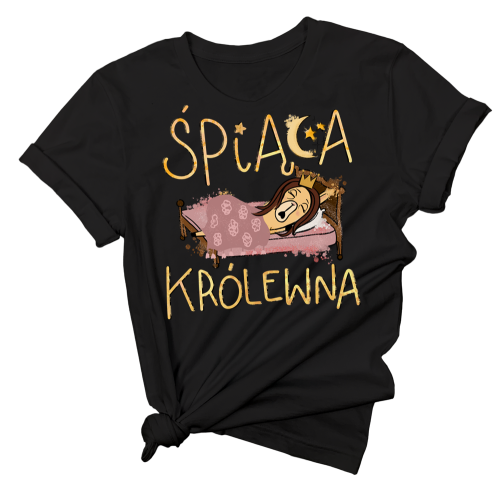 fajna koszulka na prezent śpiąca królewna