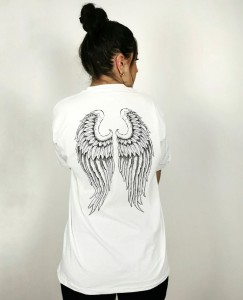 biały t-shirt damski oversize 