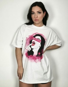  t-shirt oversize damski  90's 
