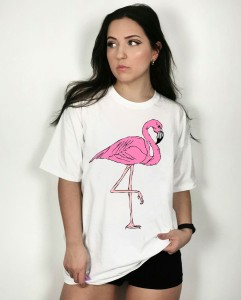  t-shirt oversize damski  FLAMING 