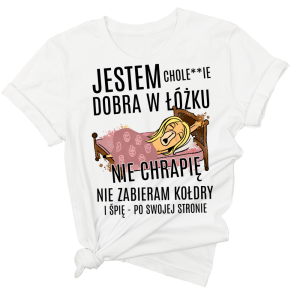 damska BIAŁA DOBRA W ŁÓŻKU DLA BLONDYNKI 