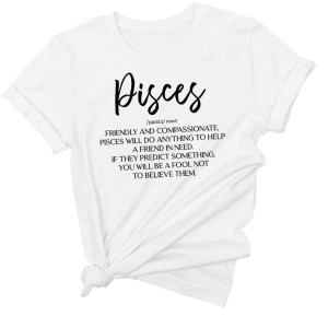 Koszulka z zodiakiem ryby 