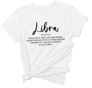 Koszulka z zodiakiem waga