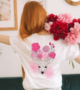 Biała koszulka damska