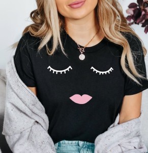 DAMSKI czarny T-shirt