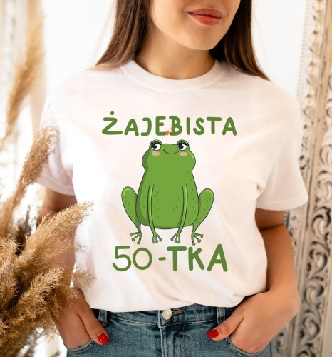 damska koszulka na 50 żajebista 50.jpg