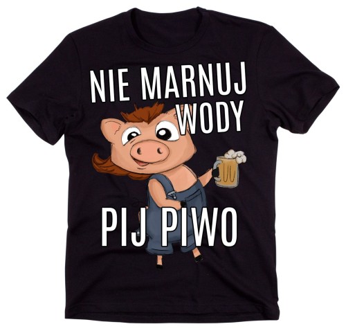 męska koszulka z piwem dla piwosza