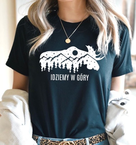 damska  KOSZULKA W GÓRY, IDZIEMY W GÓRY.JPG