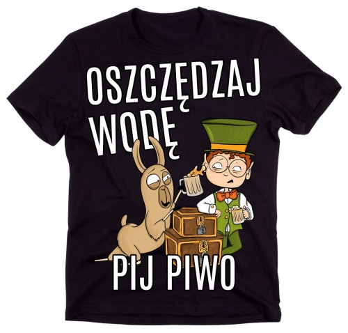 koszulka z piwem OSZCZĘDZAJ WODĘ PIJ PIWO.jpg