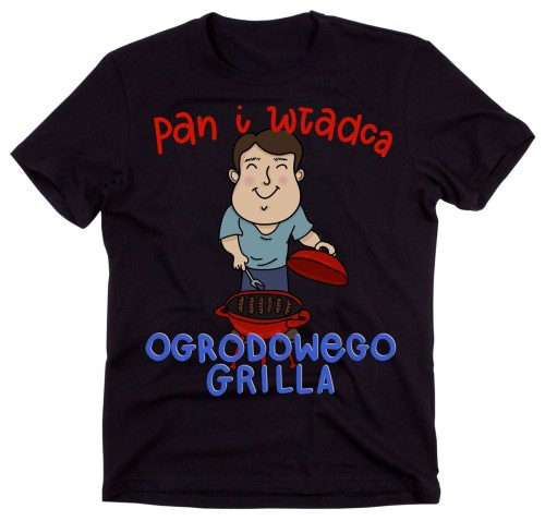 koszulka dla szwagra na prezent, prezent dla taty, prezent dla brata - pan i władca ogrodowego grilla
