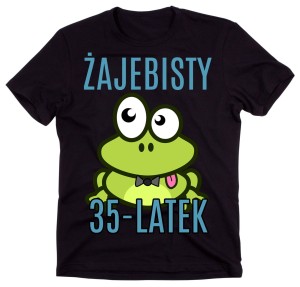 męska koszulka na 35 urodziny żajebisty 35-latek