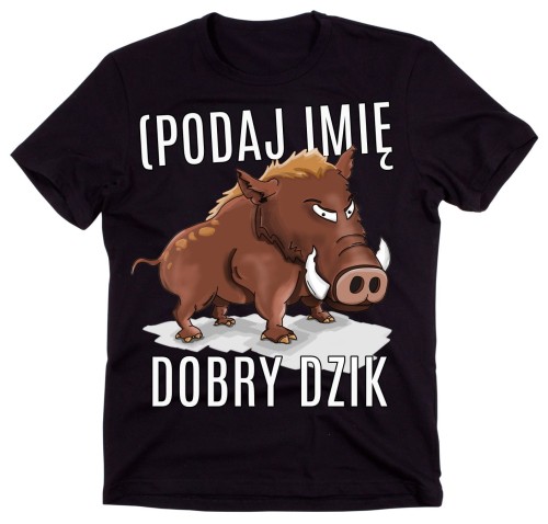 koszulki na prezent dla kolegów z pracy, koszulki dla kolegów z firmy DOBRY DZIK Z IMIENIEM