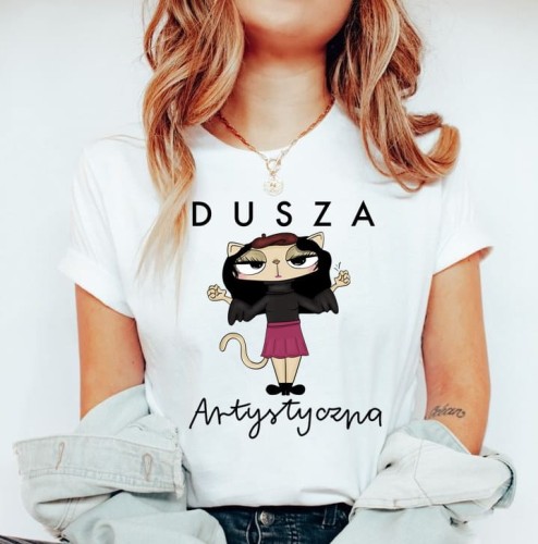 koszulka dla artystki, koszulka dla malarki, koszulka dla pisarki, koszulka dla tancerki