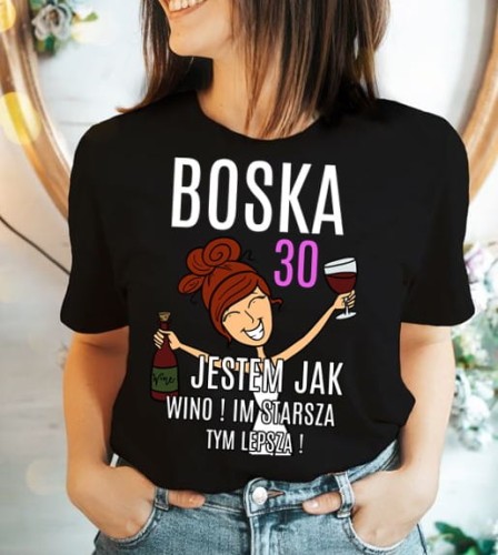 damska koszulka na 30 urodziny dla rudej.jpg