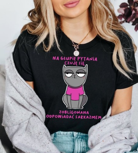 aa damska śmieszna koszulka na prezent