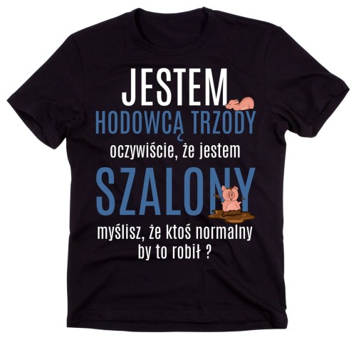 koszulka dla hodowcy świń, koszulka dla rolnika hodującego świnie