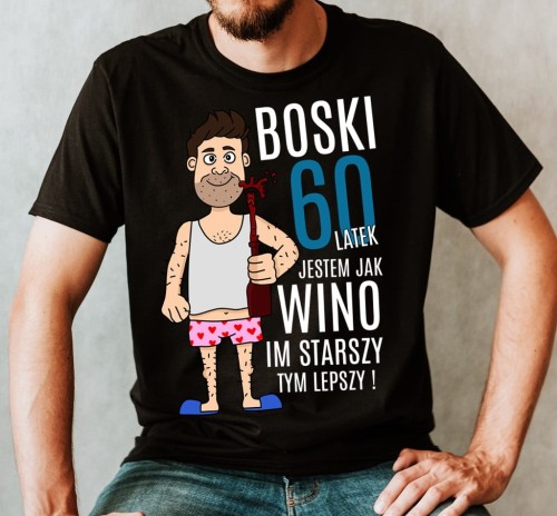 koszulka boski 60 latek męska ksozulka na urodziny.jpg