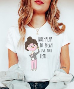KOSZULKA DLA KOCIARY NORMALNA TO BYŁAM DWA KOTY.JPG