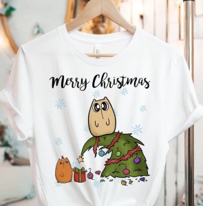 damska koszulka świąteczna na prezent na święta