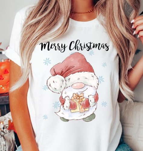 świąteczna koszulka merry z gnomem.JPG