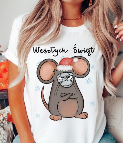 KOSZULKA WESOŁCYH ŚWIĄT Z KOTEM ŚWIĄTECZNYM.JPG