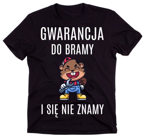 KSOZULKA GWARANCJA DO BRAMY I SIĘ NIE ZNAMY - KOSZULKA DLA MECHANIKA.jpg