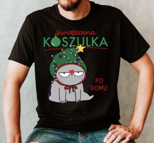 świąteczna koszulka po domu z kotem.jpg