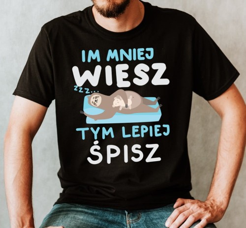 męska koszulka ze śmiesznym nadrukiem