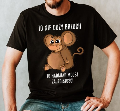 męska koszulka ze śmiesznym nadrukiem