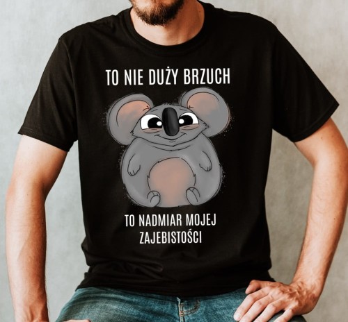 męska koszulka ze śmiesznym nadrukiem