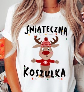 świąteczna koszulka z reniferem.JPG