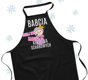 fartuch dla babci z imieniem królowa schabowych 