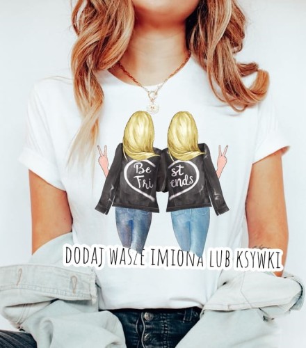 koszulka dla przyjaciółki best friends dla przyjaciółek blond blond