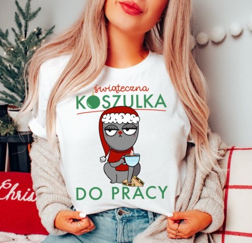 świąteczna koszulka na prezent dla koleżanki z pracy.JPG