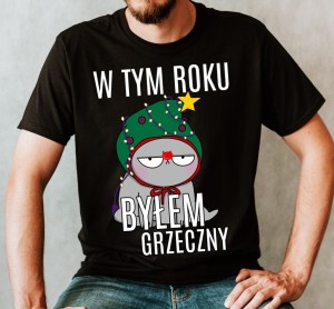 MĘSKA KOSZULKA NA ŚWIĘTA W TYM ROKU BYŁEM GRZECZNY.jpg